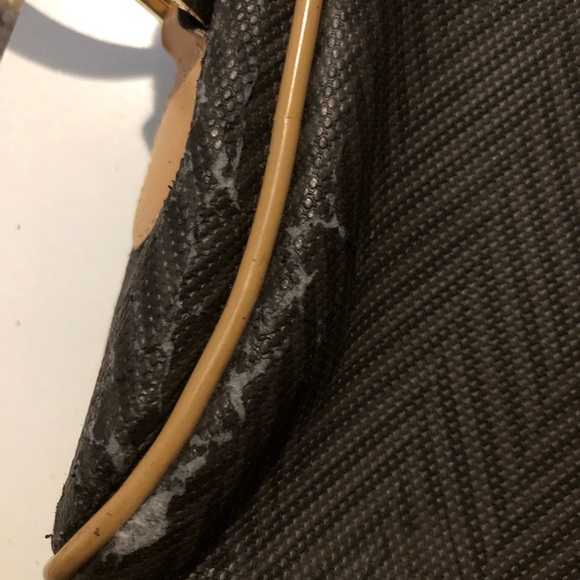 Vintage Mark Cross Made in Italy Herringbone Logo Bag - Picture 6 of 9